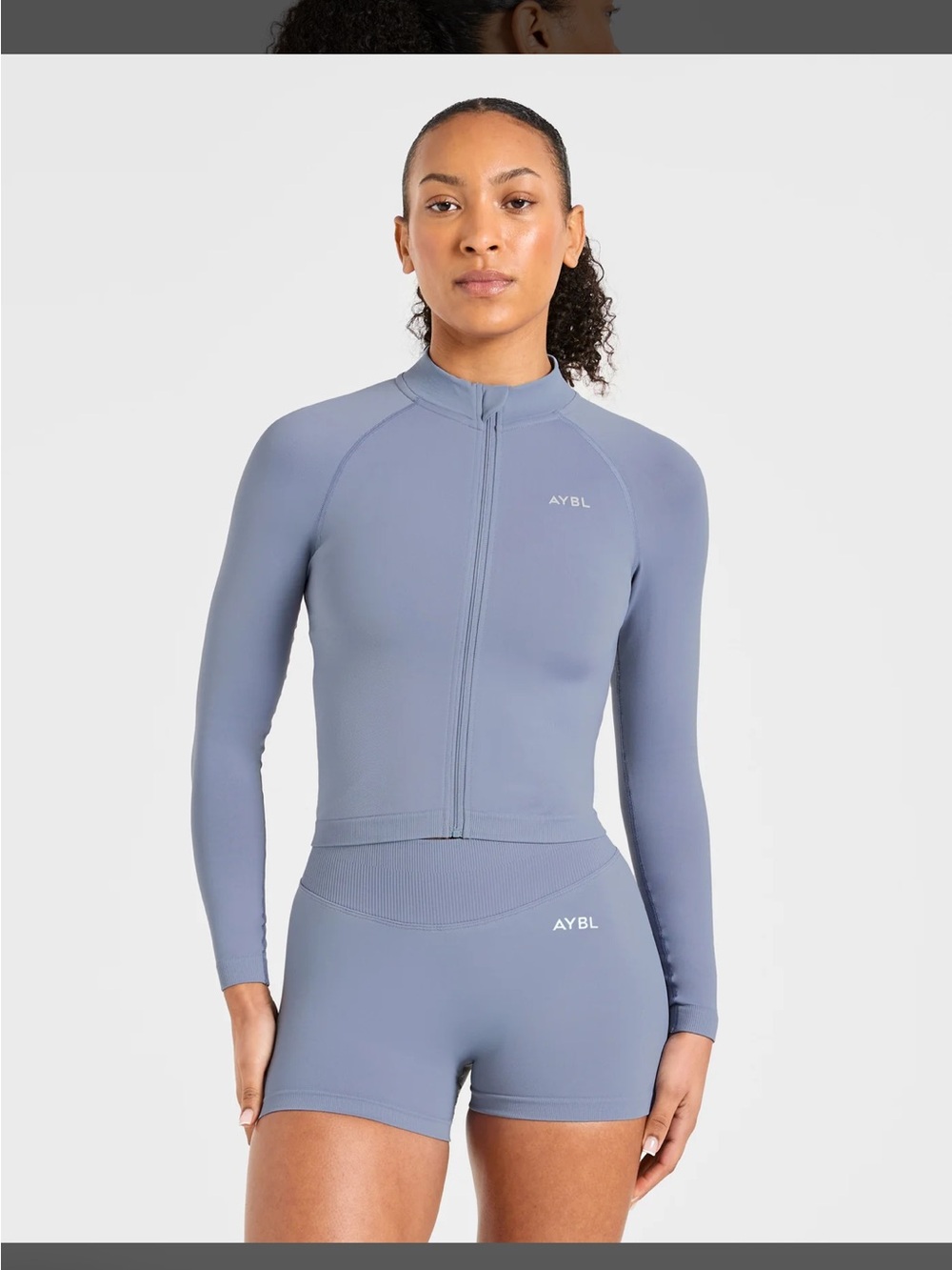 AYBL Dusty Blue zip up - Picture 5 of 6